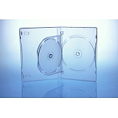 DVD Box 3-fach mit Tray- 14mm - transpar ent