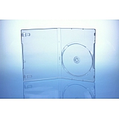DVD Box - 14mm - a-symmetrisch - transparent - kartoniert