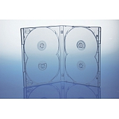 Amaray DVD Ecolite Box 4-fach - (Overlap) 15mm - transparent