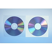 Klarsichtmappe für 2 CD's - selbstklebend (vollflächig)