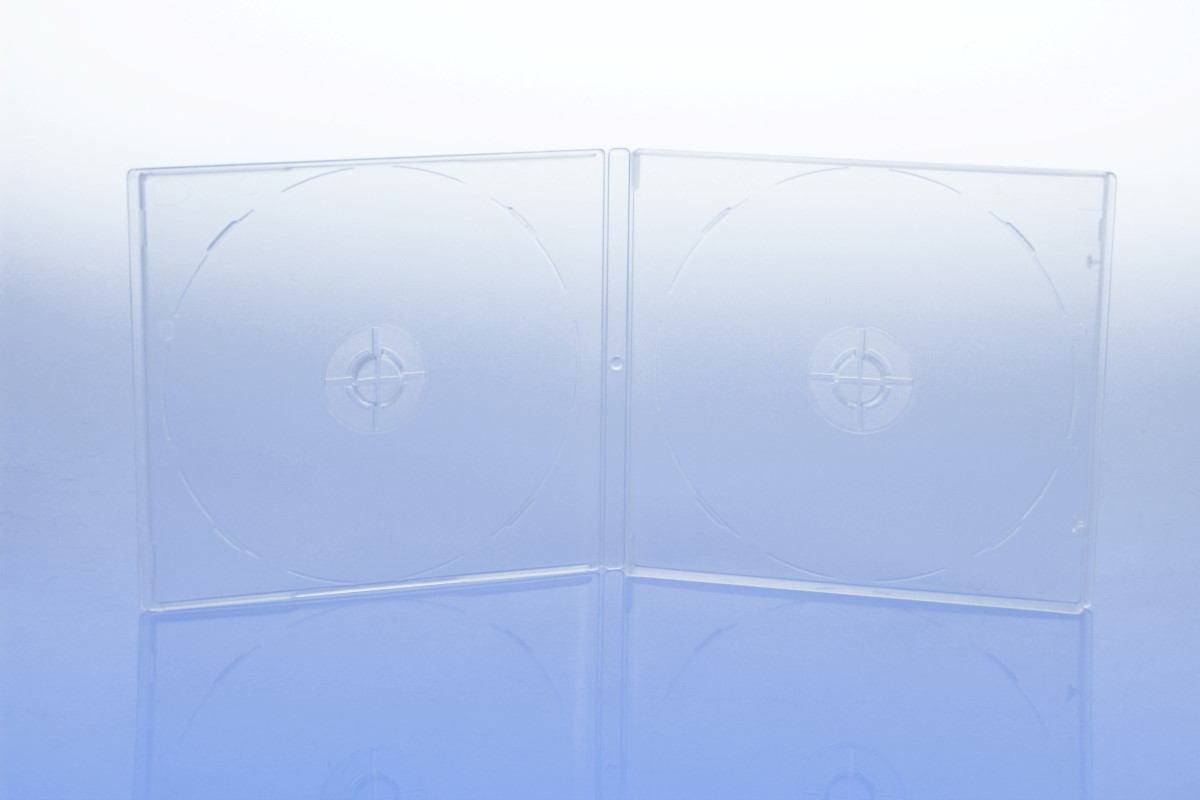 CD Box - unzerbrechlich - für 2 CD's - transparent