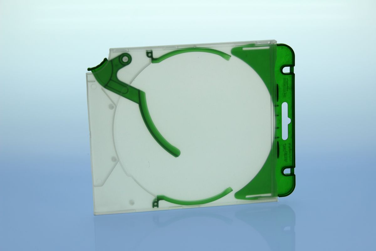 Abheftclip für CD Ejector Case - grün