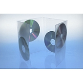 Bibliothekstasche f&uuml;r 4 DVD's - Mappe f&uuml;r 4 DVD's