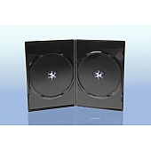 Amaray DVD Box Slimline - 2-fach - 7mm - FOF - schwarz - bulkware