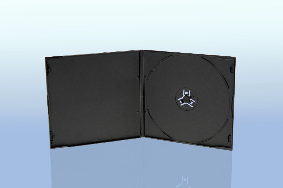 CD Slimcase 5. 2mm - unzerbrechlich - für 1 Disc - schwarz
