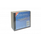 CD Jewelcase 2-fach - 5er Pack - MPI - mit schwarzem Doppeltray montiert
