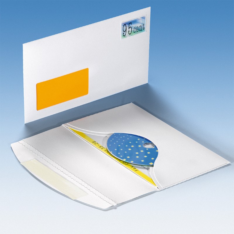 CD Mailer mit Fenster - Selbstklebeverschluss