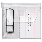 USB-Stick Tasche selbstklebend mit Verschlussklappe