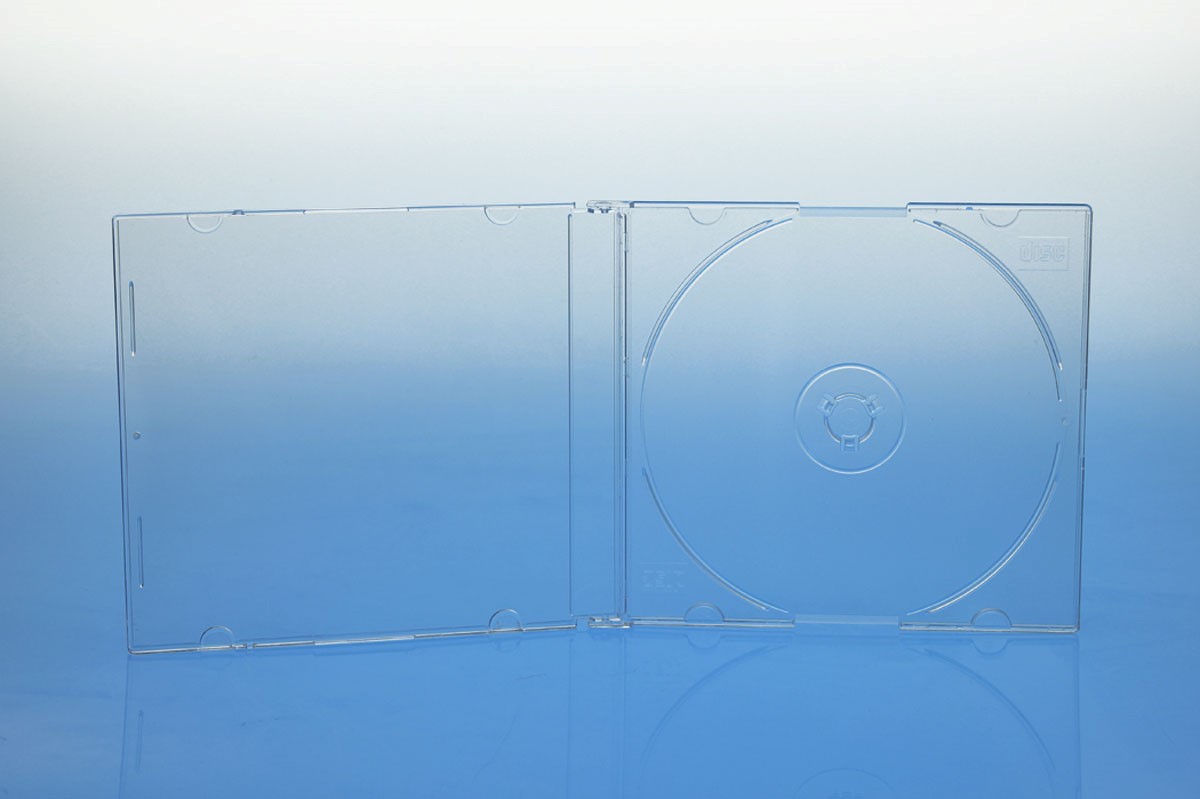 CD Slimcase - 5. 2mm - transparent  matt - kartoniert
